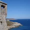 A view along the cost to the west of the Calvi citadel