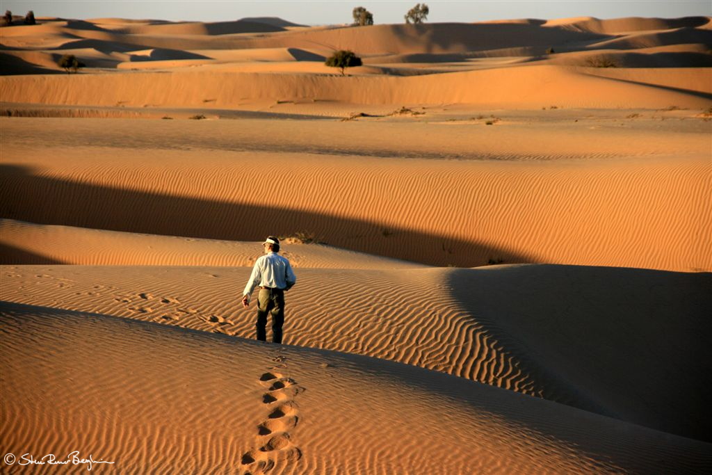 Jens walking in the dunes
