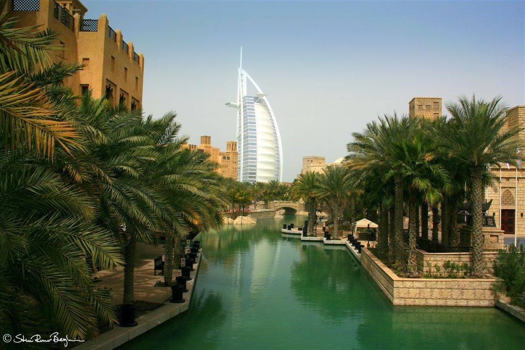 Madinat Jumeirah with Burj al Arab in the background