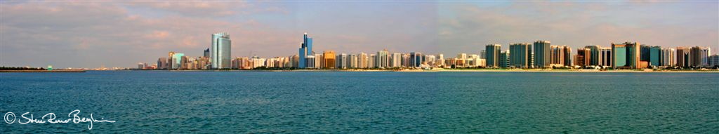Abu Dhabi skyline panorama