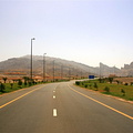 The road towards Jebel Hafeet