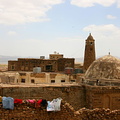 Clothes wash in Thula near Sana'a in Yemen