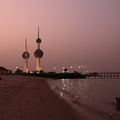 Kuwait Towers at sunset