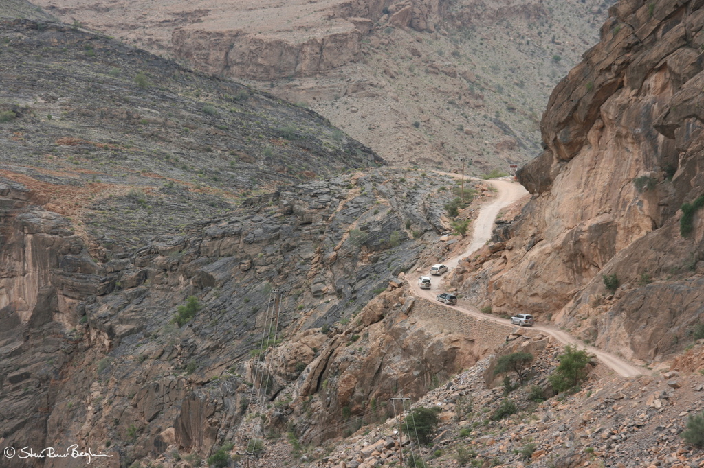 Mountain road in Wadi Bani Awf