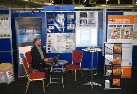 GeoShare stand at conference