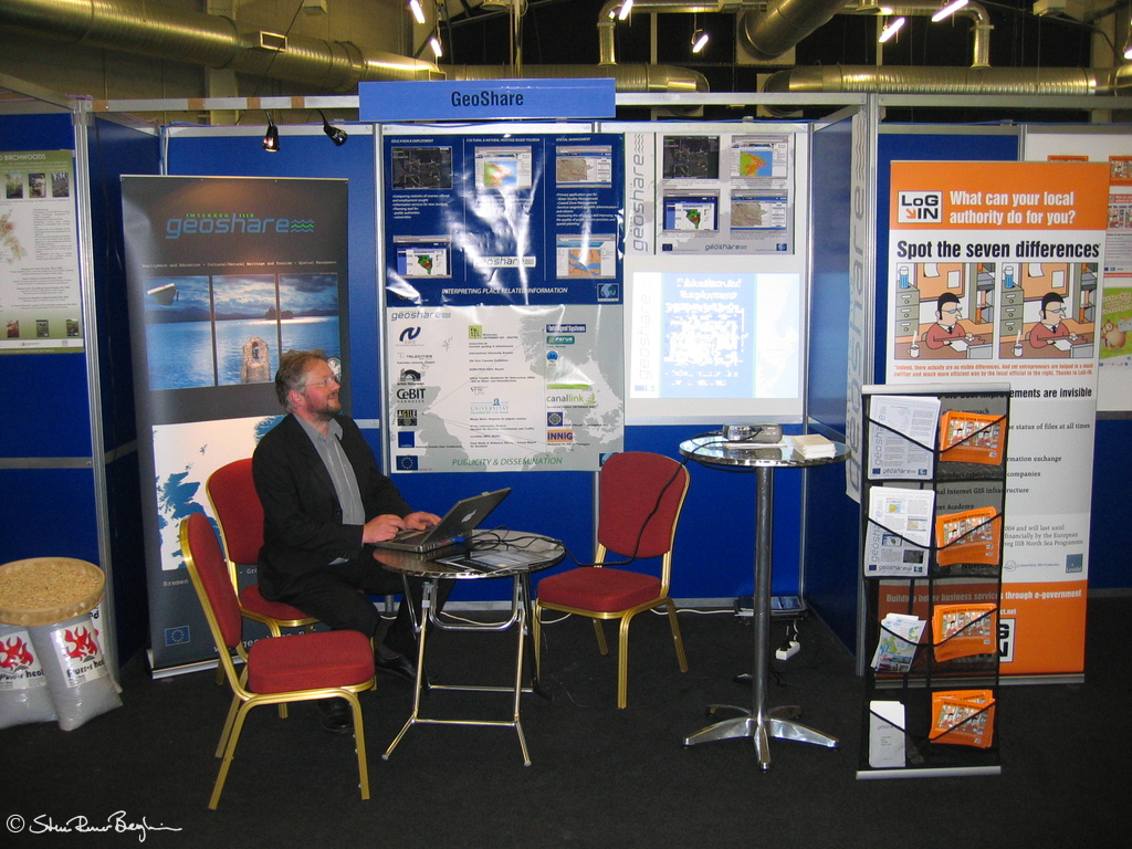 GeoShare stand at conference