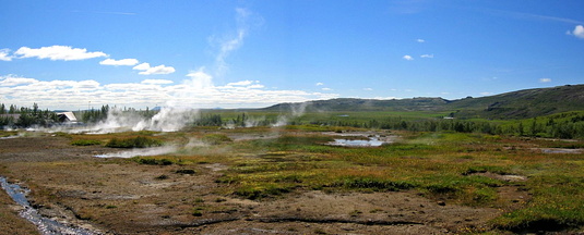 Geysir area