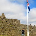 Sture on the Law Rock at Þingvellir
