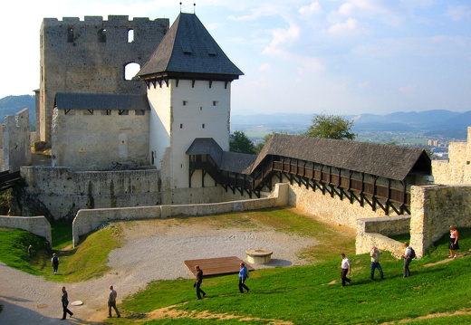 Court yard at Celje Castle