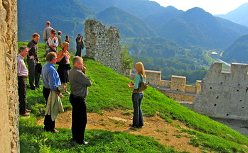 KNOT crowd gathered at Celje Castle