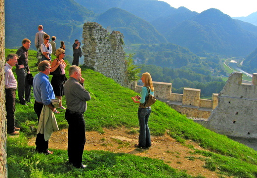 KNOT crowd gathered at Celje Castle