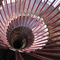 Fascinating spiral staircase in tower at Ljubljana Castle