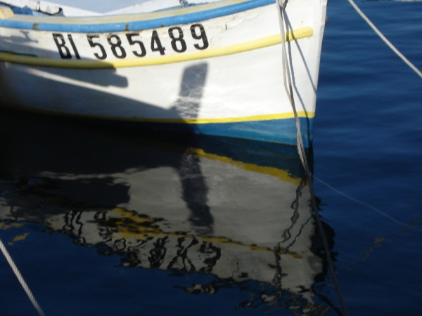 Boat and reflection, Calvi harbour