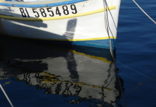 Boat and reflection, Calvi harbour