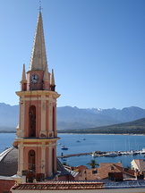 The church in Calvi as seen from the appartment balcony