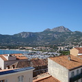 Calvi beach as seen from the appartment balcony