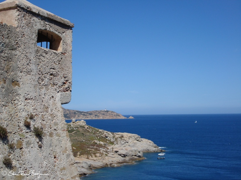 A view along the cost to the west of the Calvi citadel