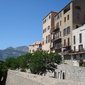 Houses on the eastern side of the Calvi citadel