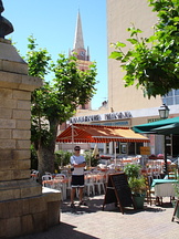 Place Marchall: The square just outside our appartment in Calvi