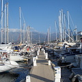 Sail boats in Calvi harbour