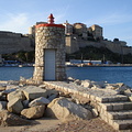 The lantern at the entry to Calvi port