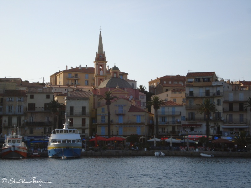 The church in Calvi as seen from the harbour molo