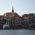 The church in Calvi as seen from the harbour molo