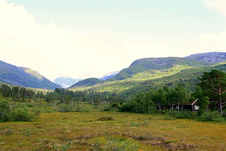 Hytta ved inste enden av Gjengedalsvatnet
