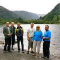 Dei sprekaste gjekk til nedste innsjøen i Glendalough (250m frå parkeringsplassen)