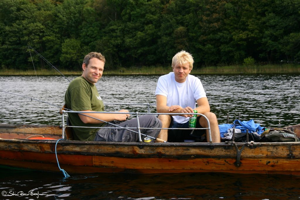 Tor og Terje har på dette tidspunktet framleis tru på at vi vil få fisk