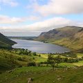 Utsyn over Wastwater, Irskesjøen på horisonten