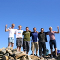 Pølsesnabbane på toppen av Scafell Pike
