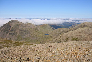 Utsikt mot nord frå Scafell Pike