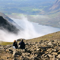 Utsyn mot Wasdale frå Scafell Pike