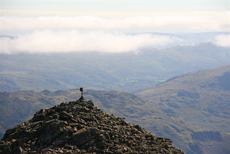 Utsikt mot sør frå Scafell Pike