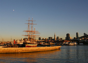 San Francisco view at sunset