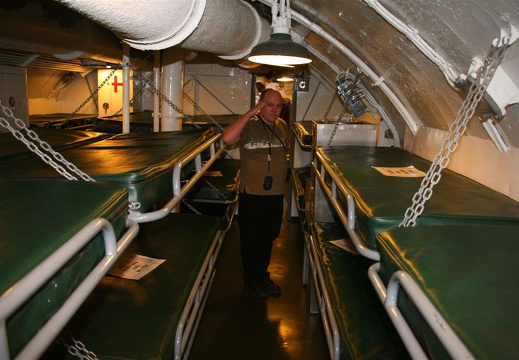 Pampanito sleeping quarters (and Corp. Kvam)