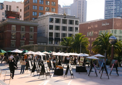 Art exhibit at Union Square