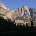 View towards seasonal dry Yosemite falls