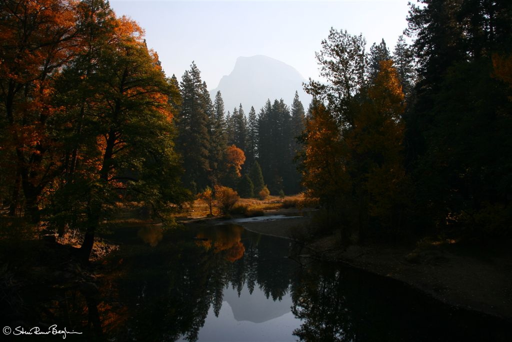 Half Dome reflection in Merced river