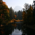 Half Dome reflection in Merced river