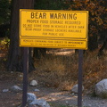 Bear warning
