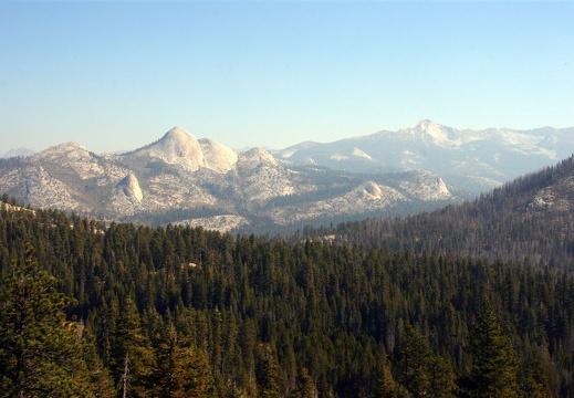 View of High Sierra seen from Glacier Point road