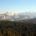 View of High Sierra seen from Glacier Point road
