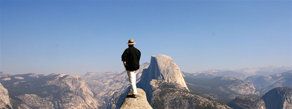 Runar in front of Half Dome