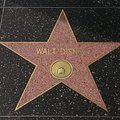 Walt Disney's star on Hollywood Walk of Fame