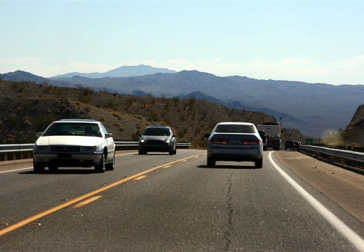 Driving through the Arizona Desert