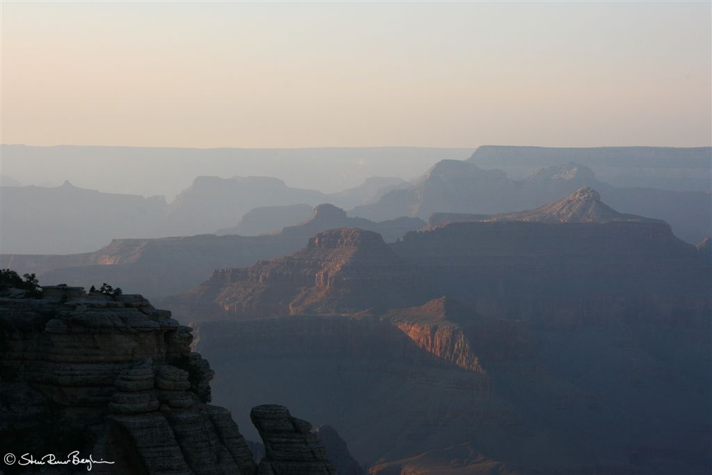 View northwards over the Grand Canyon from Mather Point