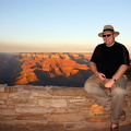 Runar by Grand Canyon at sunset