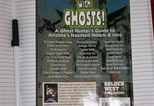 Back of Sleeping with Ghosts
